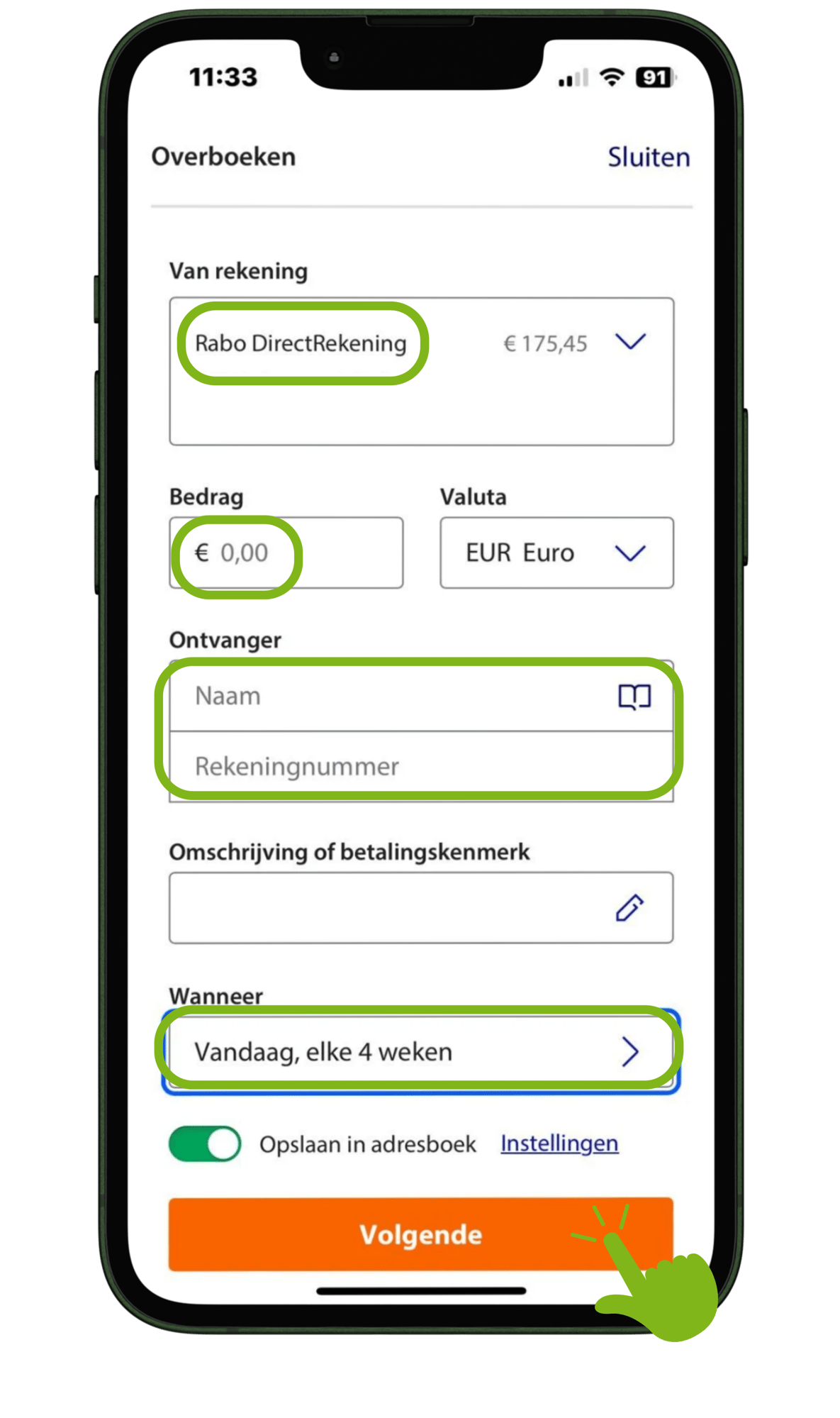 Instellingen controleren Instellingen controleren