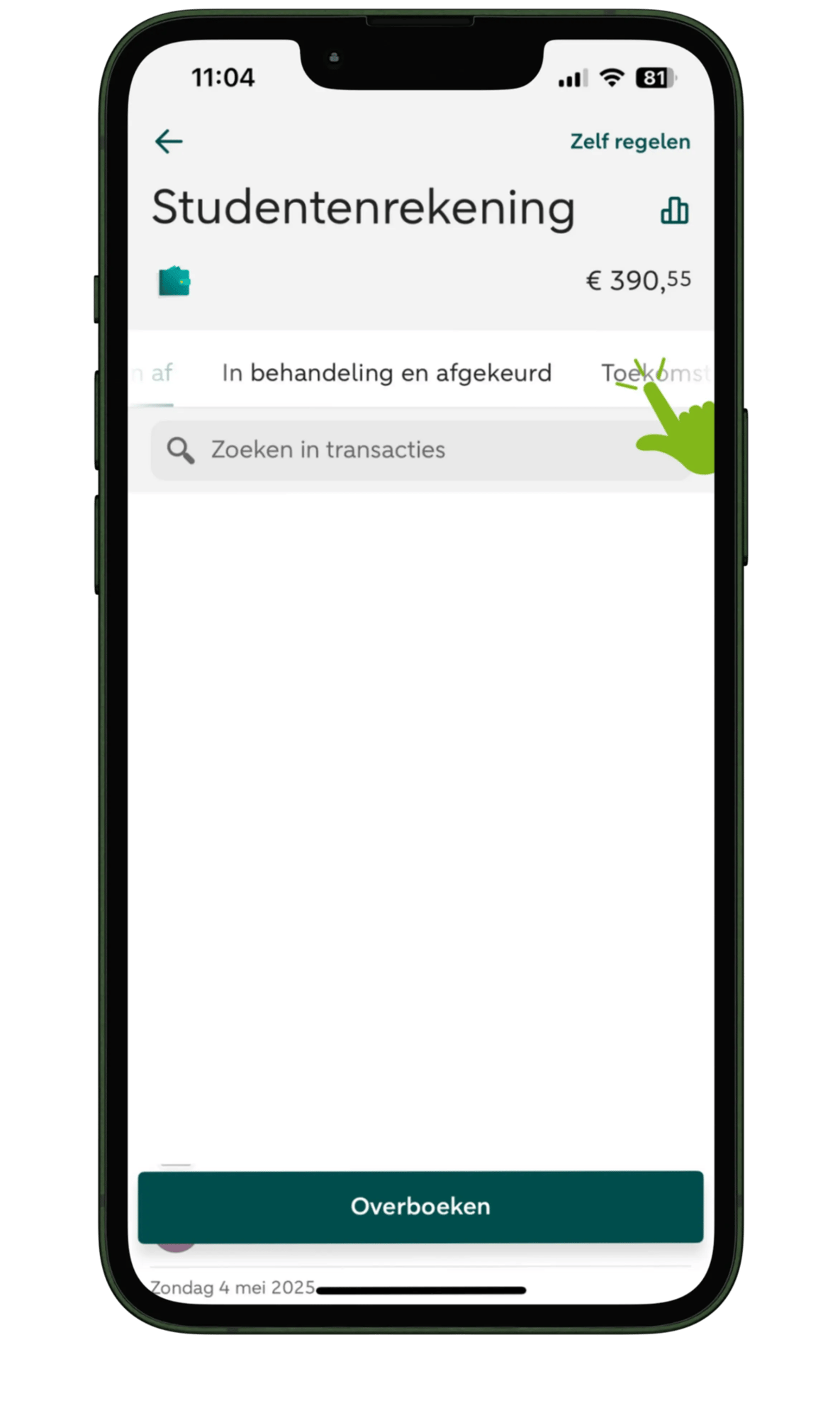 Ga naar 'toekomst' op je rekening Ga naar 'toekomst' op je rekening
