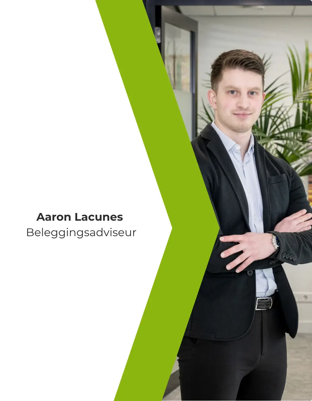 Aaron Lacunes, beleggingsadviseur bij Axento vermogensbeheer Aaron Lacunes, beleggingsadviseur bij Axento vermogensbeheer